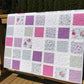 Butterfly Garden:  Purple, Pink, Grey & White Baby Quilt, Baby Blanket, Adult Lap Quilt - Ready to Ship