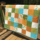 Dinosaur Baby Quilt, Handmade Baby Blanket, Gender Neutral, Free Matching Handmade Gift Bag - Ready to Ship!