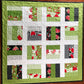 Handmade Baby Quilt, Beautiful Greens & Reds, Great Christmas Gift, Adult Lap Quilt -  One of a Kind - Ready to Ship