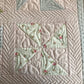 Pink Pinwheels:  Handmade Baby Quilt, Baby Blanket for Spring - Custom Quilted - Gingham Checks - Ready to Ship