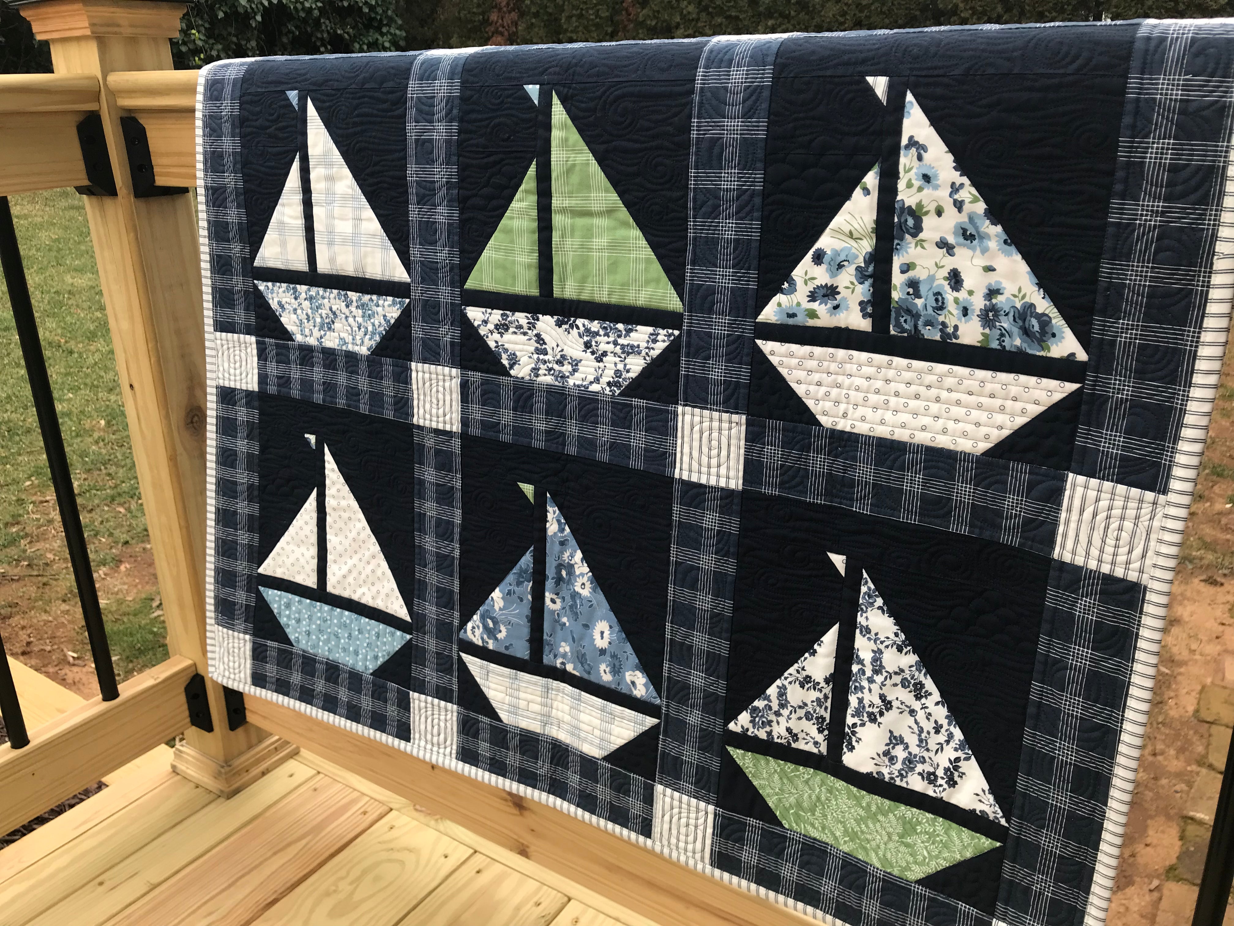 SAMPLE SALE: Ready, Set, Sail! store Baby Quilt