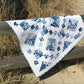 Handmade Baby Quilt or Adult Lap Quilt - Shibori Blue & White - Gender Neutral Quilt (36x36) Ready to Ship!