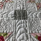 Baby Girl Quilt - Pink, Grey & White - Handmade Custom Heirloom Quality Baby Blanket - Ready to Ship