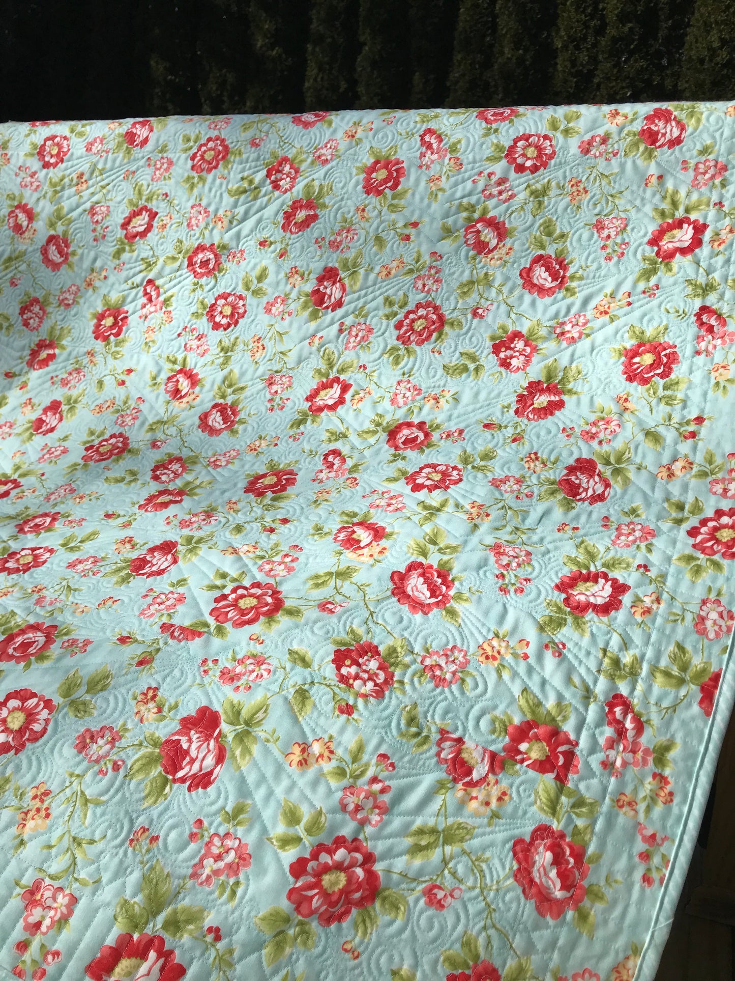 Vivian Rose:  Handmade Baby Quilt, Baby Blanket, Baby Girl Quilt, Adult Lap Quilt - Bright Colors, Custom Heirloom Quilt - Ready to Ship